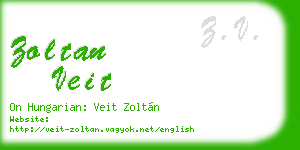zoltan veit business card